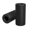 YCYU Dumbbell Grips Anti-slip Rubber Barbell Shoulder Pads Powerlifting Fat Hand Grips, Weightlifting Bodybuilding Home Workout (Black) view 2