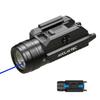 AUCLAYTEC 1200 Lumen Pistol Light Laser Combo Blue Beam Tactical Flashlight, Pistol Flashlight Adjustable Slide Locating Keys for Picatinny view 1
