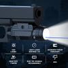 AUCLAYTEC 1200 Lumen Pistol Light Laser Combo Blue Beam Tactical Flashlight, Pistol Flashlight Adjustable Slide Locating Keys for Picatinny view 2