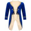 YONGHS Boys Gothic Steampunk Corset Halloween Royal Court Prince Coat Long Sleeve Victorian Tailcoat Jacket Royal Blue 6 Years view 1