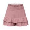 Lastesso Board Shorts Women Shorts for Women Trendy Cute Flowy Dance Shorts Ruched High Waisted Summer Vacation Shorts Comfy Cotton Short Pants view 4
