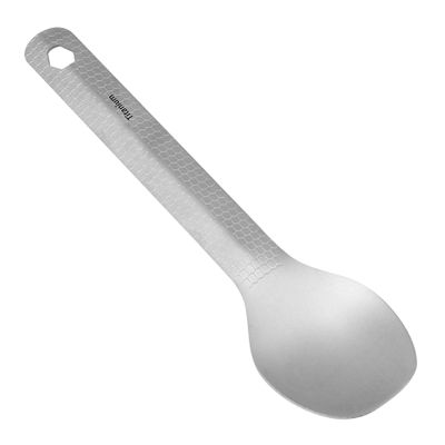 Psdndeww Versatile Cutlery Titanium Long Handle Spork Spoon Travel Picnic Tableware Metal Spork for Camping and Picnics Camping Backpacking Gear