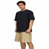 Men's Oversized Cotton T-Shirts Drop Shoulder Shirts Crew Neck Solid Casual T Shirt Short Sleeve Basic Tee view 4
