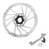 BUCKLOS Titanium PM Front Rear 203mm Disc Brake Caliper Mount Adapter Gear Parts Accessories with IIIPRO 203mm Bike Centerlock Disc Brake Rotor view 1