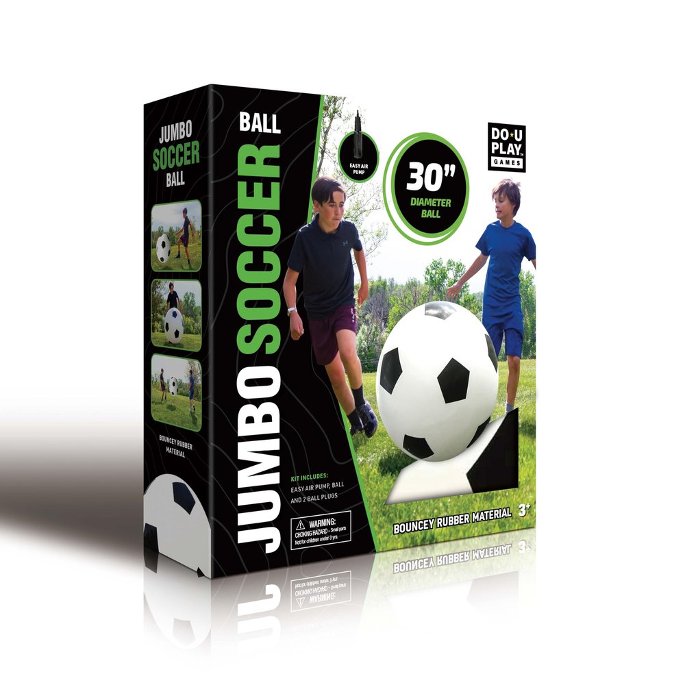 DO-U-Play Games Jumbo Soccer Ball, 30 Diameter, Superior Rubber Durable Heavy-Duty Material