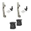BUCKLOS Titanium PM Front Rear 203mm Disc Brake Caliper Mount Adapter Gear Parts Accessories with 2 Pairs BL-01S Disc Brake Pads for Ceramic Shimano N03A N04C L05A K04S K04Ti K05S K05Ti M8110 view 1