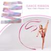 YMXHYC Dance Ribbons 2M/4M Gym Ribbons Dance Ribbon Rhythmic Art Gymnastics Ballet Streamer Twirling Rod Rainbow Stick(Black Handle,2M) view 2