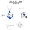AIWENXI Ocean wave Urn Necklaces for Ashes Cremation Jewelry Whale Tail Stainless Steel Urns Necklaces Pendant Waves Memorial Locket Keepsakes Jewelry for Men Women view 2