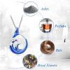 AIWENXI Ocean wave Urn Necklaces for Ashes Cremation Jewelry Whale Tail Stainless Steel Urns Necklaces Pendant Waves Memorial Locket Keepsakes Jewelry for Men Women view 4