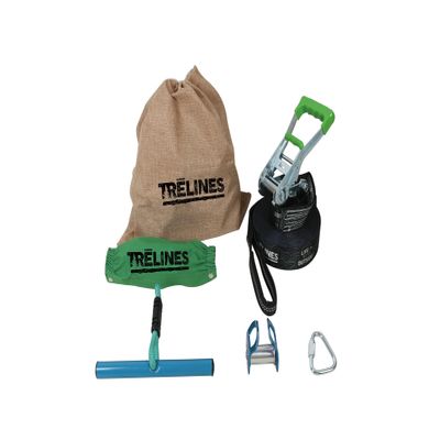 Trelines Ninja Rollerline for Kids Backyard Warrior Course - Simple T-Bar Ride - Easy to Hold & Ride for Girls & Boys 5+ - Get Outside and Have Fun! Max Weight 250lbs - Life is Better Outside!