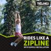 Trelines Ninja Rollerline for Kids Backyard Warrior Course - Simple T-Bar Ride - Easy to Hold & Ride  for Girls & Boys 5+ - Get Outside and Have Fun! Max Weight 250lbs - Life is Better Outside! view 3