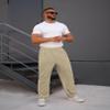 COOFANDY Mens Casual Sweatpants Open Bottom Lounge Pants Lightweight Baggy Workout Yoga Track Pants Khaki view 3