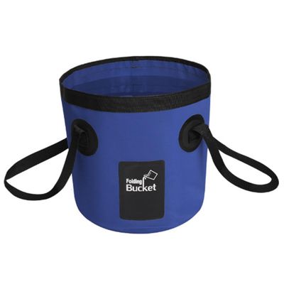 TopHomer Collapsible Bucket with Handle Portable Camping Bucket 12L Outdoor Fishing Water Folding Bucket for RVing, Camping, Hiking, Boating, Backpacking(Dark Blue)