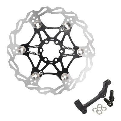 BUCKLOS is Front 203mm Disc Brake Caliper Mount Adapter Gear Parts Accessories with 203mm Floating Disc Brake Rotor with 6 Bolts