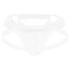 JEsilunmaMY Men's Mesh Jockstrap Underwear Low Rise Breathable Supporter Jock Straps Hollow Out Pouch Underpants Thong (White-1PC,XX-Large) view 1