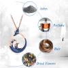AIWENXI Ocean wave Urn Necklaces for Ashes Cremation Jewelry Whale Tail Stainless Steel Urns Necklaces Pendant Waves Memorial Locket Keepsakes Jewelry for Men Women view 4