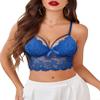Avidlove Womens Lace Camisole Plus Size Lingerie Lace Bralette for Women (Blue, XX-Large) view 2