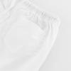 GLEAMING GRAIN Toddler Boys Shorts Cotton Shorts with Drawstring Casual Elastic Waist Shorts for Boys or Girls 2-7 Years White view 3