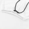GLEAMING GRAIN Toddler Boys Shorts Cotton Shorts with Drawstring Casual Elastic Waist Shorts for Boys or Girls 2-7 Years White view 4
