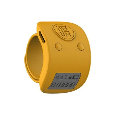 Lizusidtsy Mini Digital LCD Electronic Finger Ring Hand Tally Counter 6 Digit Rechargeable Counters Clicker-Yellow, 500055705A3