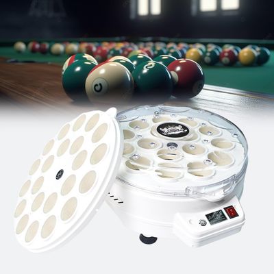 CHRISK Billiard Cleaning Machine, 16/22 Balls 2 in 1 Professional Pool Ball Cleaner Automatic Billiard Ball Cleaner for Clean Billiards Balls,16 Balls