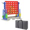 SDADI Height Adjustable 3-in-1 Giant 4-in-a-Row Connect Game with Golf and Ring Toss, Jumbo 4-to-Score Indoor/Outdoor Yard Party Game for Kids, Adults & Family view 1