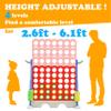 SDADI Height Adjustable 3-in-1 Giant 4-in-a-Row Connect Game with Golf and Ring Toss, Jumbo 4-to-Score Indoor/Outdoor Yard Party Game for Kids, Adults & Family view 2