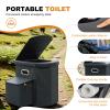 Ann Katy Upgrade XL Portable Toilet for Adults, Extra Large Portable Travel Floding Toilet, Camping Tall Toilets with Lid for Adults and Kids Compact Potty for Car,Hiking,Beach and Camping view 3