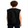 YONGHS Kids Boys Girls Gothic Suit Vest Medieval Steampunk V-Neck Sleeveless Lace-Up Dressy Waistcoat Black 12 Years view 4