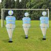 TNZMART Football Dummies Free-Kick Training Mannequin Portable Defender Practice Dummy Soccer Agility Poles with Mesh Dummy (Pack of 3, 4.9 FT) view 2