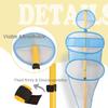 TNZMART Football Dummies Free-Kick Training Mannequin Portable Defender Practice Dummy Soccer Agility Poles with Mesh Dummy (Pack of 3, 4.9 FT) view 4