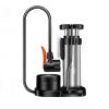 JUSHZ Balloon Pump for Inflatables Airbed Pump Inflatable Pump Ball Foot for Balloon Arch Nozzles Bikes Manual Floor Pumps for Car and Home Use 120PSI Portable Non-Slip (Silver,17cm) view 1