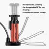 JUSHZ Balloon Pump for Inflatables Airbed Pump Inflatable Pump Ball Foot for Balloon Arch Nozzles Bikes Manual Floor Pumps for Car and Home Use 120PSI Portable Non-Slip (Silver,17cm) view 3