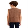 YONGHS Kids Boys Girls Gothic Suit Vest Medieval Steampunk V-Neck Sleeveless Lace-Up Dressy Waistcoat Brown 16 Years view 4