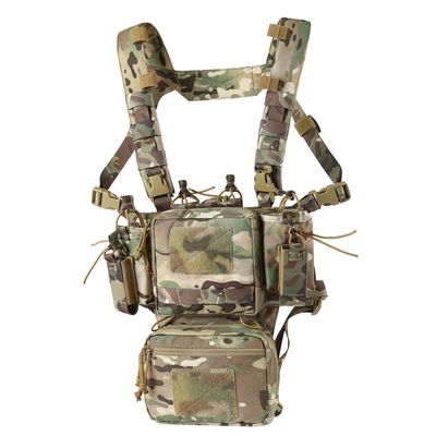 VOTAGOO GEAR Chest Rig-Tactical Chest Rig, Adjustable & Detachable Molle Micro Chest Rigs, with 5.56/7.62 Magazine Pouch