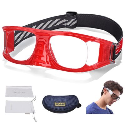 SooGree Sport Glasses Racquetball Goggles Basketball Soccer Football Protective Eyewear Safety Goggles Lens Replaceable