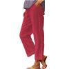 Day Today 2024 Linen Pants 2 Piece Vacation Outfits for Women Vacation Mexico Trousers Pants for Women Womens Baggy Cargo Pants High Waisted Lose Pants for Women Womens Summer view 1