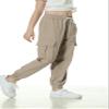 Betusline Girl's Outdoor Casual Cargo Jogger Pants with Pockets Khaki 11-12 Years view 3