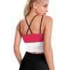 Adugen Origei Women Fitness Workout Running Shirts Singapore Flag Yoga Tank Top L view 3