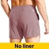 MIER Men's 5 Inch Athletic Running Shorts Quick Dry Workout Gym Shorts with Pockets, Elastic Waist, Dusty Pink, XL view 2