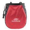 Bestvisse Rock Climbing Chalk Bag Adjustable Drawstring Chalk Bag Bouldering Chalk Bag Bucket for Rock Climbing Weight Lifting, 16*12*8cm, red view 1
