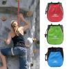 Bestvisse Rock Climbing Chalk Bag Adjustable Drawstring Chalk Bag Bouldering Chalk Bag Bucket for Rock Climbing Weight Lifting, 16*12*8cm, red view 4