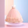 Baby Girls Princess Dress Sequins Bowknot Dress Kids Puff Sleeve Birthday Pageant Wedding Tutu Gown Dress (Pink, 14-15 Years) view 2