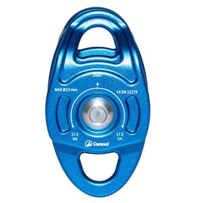 Luzhengyang Weight Dual Pulley Zip Line Trolley 35KN for Climbing, CE Certified, High Efficiency Double Sheave Ball Bearing Aluminum Side Swing Pulley, for Mountaineering and Rock Climbing
