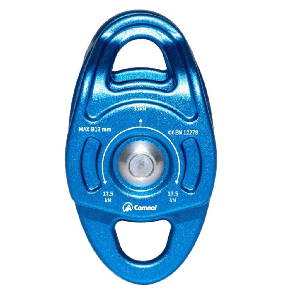 Luzhengyang Weight Dual Pulley Zip Line Trolley 35KN for Climbing, CE Certified, High Efficiency Double Sheave Ball Bearing Aluminum Side Swing Pulley, for Mountaineering and Rock Climbing