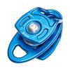 Luzhengyang Weight Dual Pulley Zip Line Trolley 35KN for Climbing, CE Certified, High Efficiency Double Sheave Ball Bearing Aluminum Side Swing Pulley, for Mountaineering and Rock Climbing view 3