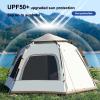 CACXKEP Tents for Camping 4 Person Family Tents for Camping Instant Pop Up Camping Tents 3 Second Tent Stargazing Tent,240x210x135cm view 2