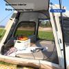 CACXKEP Tents for Camping 4 Person Family Tents for Camping Instant Pop Up Camping Tents 3 Second Tent Stargazing Tent,240x210x135cm view 3