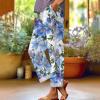 Day Today 2024 Travel Outfits for Women Womens Baggy Cargo Pants Loose Summer Pants Pants for Women Straight Leg Linen Pants for Women 100 Percent Linen Clothes for Women Womens Linen Blue-b view 2