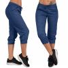 Cargo Capri Pants Women Casual Summer Cropped Joggers Capris Leggings w Pockets Elastic Waist Drawstring Sweatpants view 2